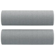 Cuscini Decorativi 2 pz Grigio Chiaro ?15x50 cm in Tessuto CFW5514610