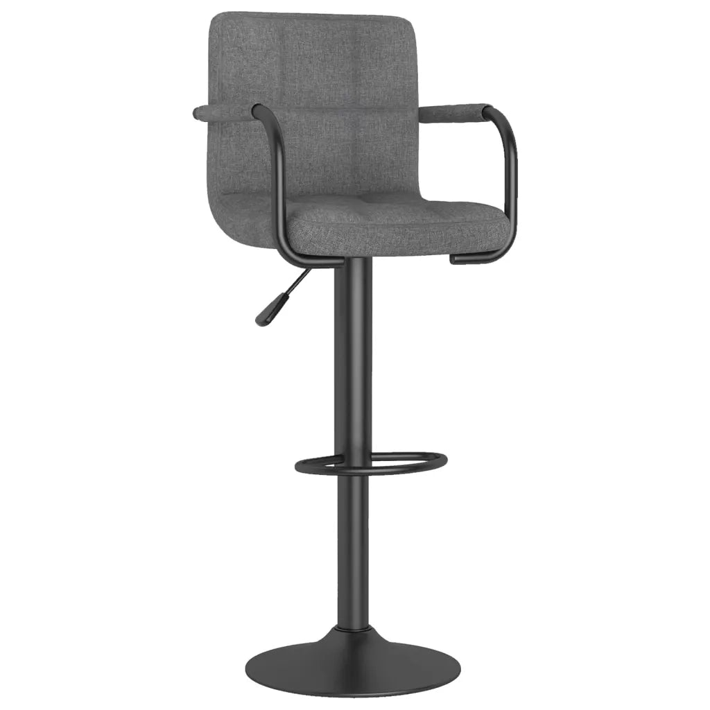 Sgabelli da Bar 2 pz Grigio Chiaro in Tessuto 334635