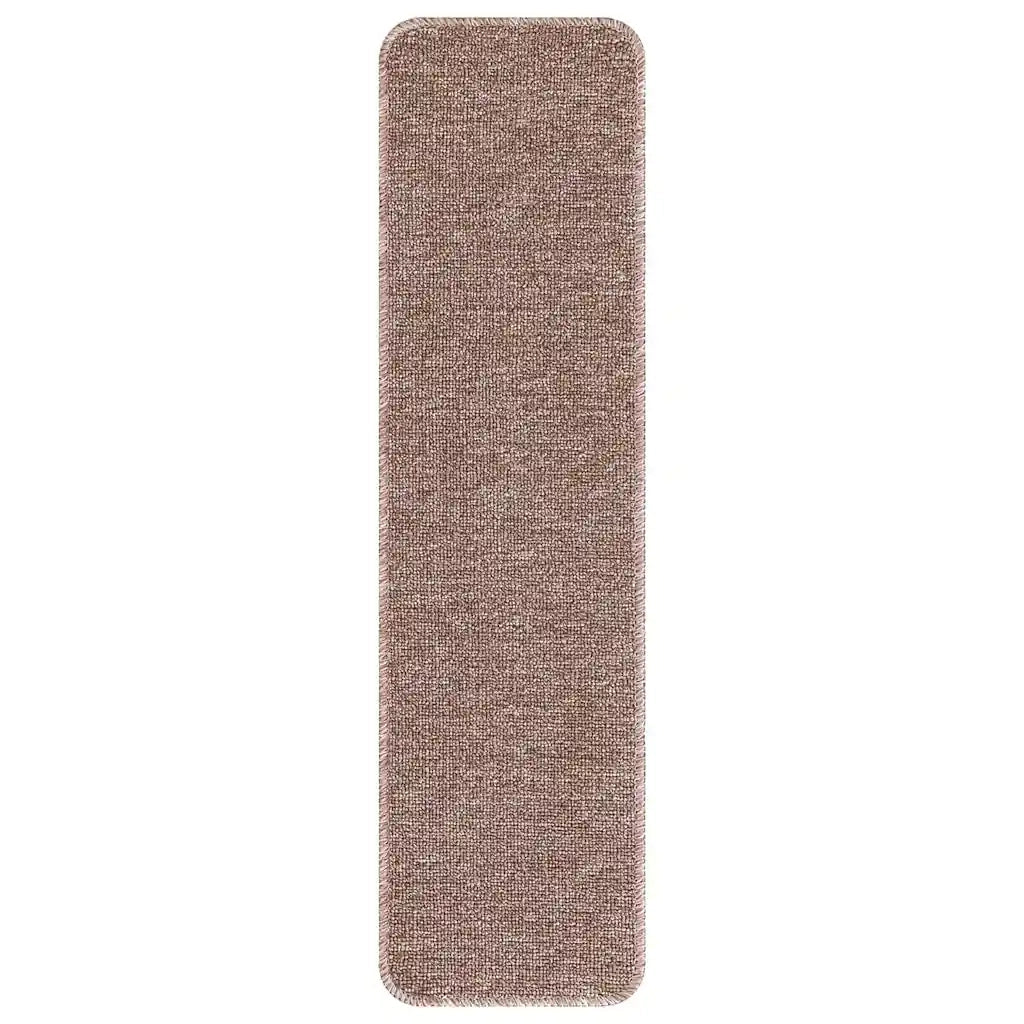 Tappetini Antiscivolo per Scale 15 pcs Marrone chiaro 4019805