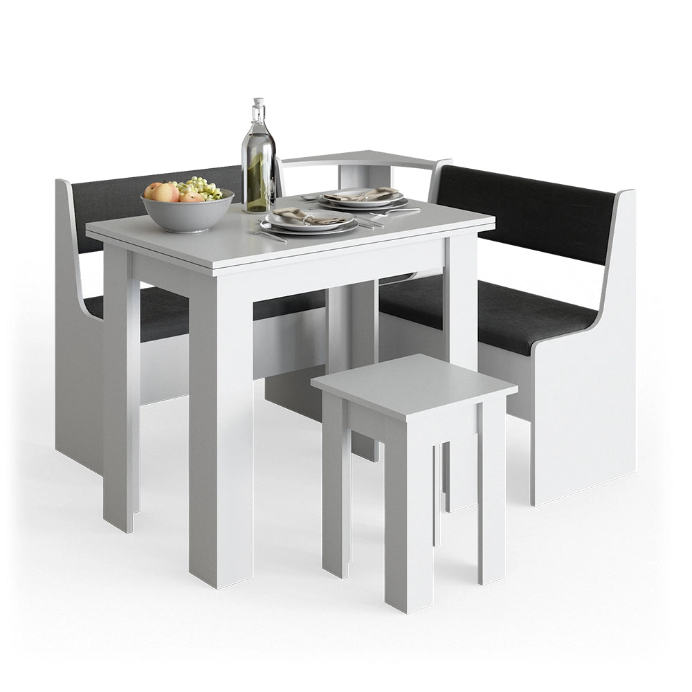 Vicco Gruppo panca ad angolo Bianco 41.5 x 120 cm Senza tavolo