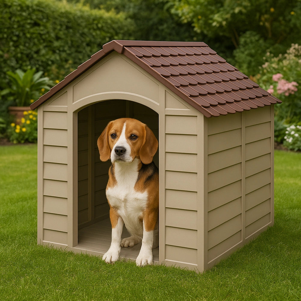 Casetta Cuccia per Cani da Esterno 72x72x68cm Cuccetta per Animali Domestici