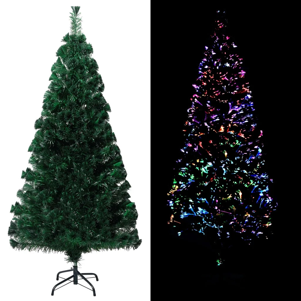 Albero di Natale Artificiale Supporto Verde 120 cm Fibra Ottica cod mxl 5861