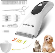 Hondenscheerapparaat - Silenzioso Ricaricabile Senza Fili - Trimmer Elettrico per Cani e Gatti