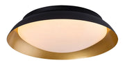 Plafoniera LED moderna nero-oro rotonda Ø40 24W Rabalux Hafsa