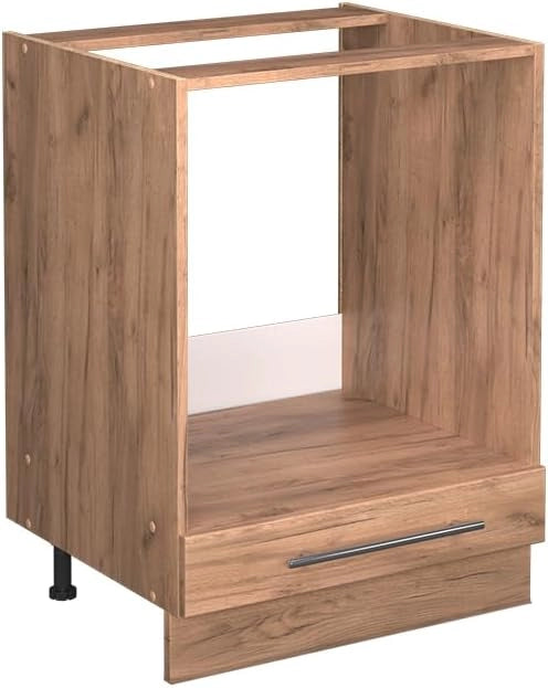 Mobile per forno da incasso Fame-Line, Quercia dorata, 60 cm senza piano di lavoro, per la combinazione con altri moduli della serie Fame-Line