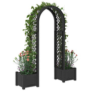 Arco di Rose con Vaso Antracite 168,5 x 43 x 207 cm PP CFW6487852