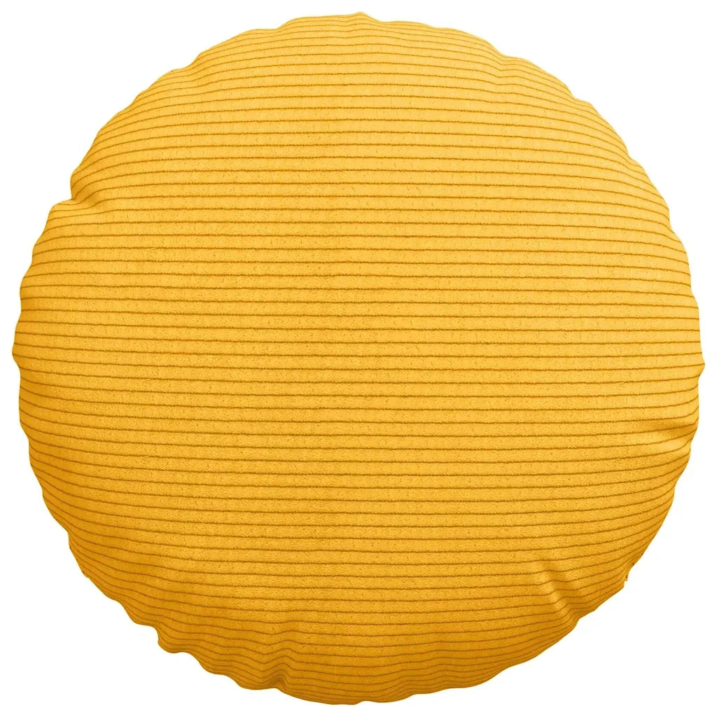 Cuscini per Seduta 2 pcs Giallo Chiaro Ø30 x 13 cm