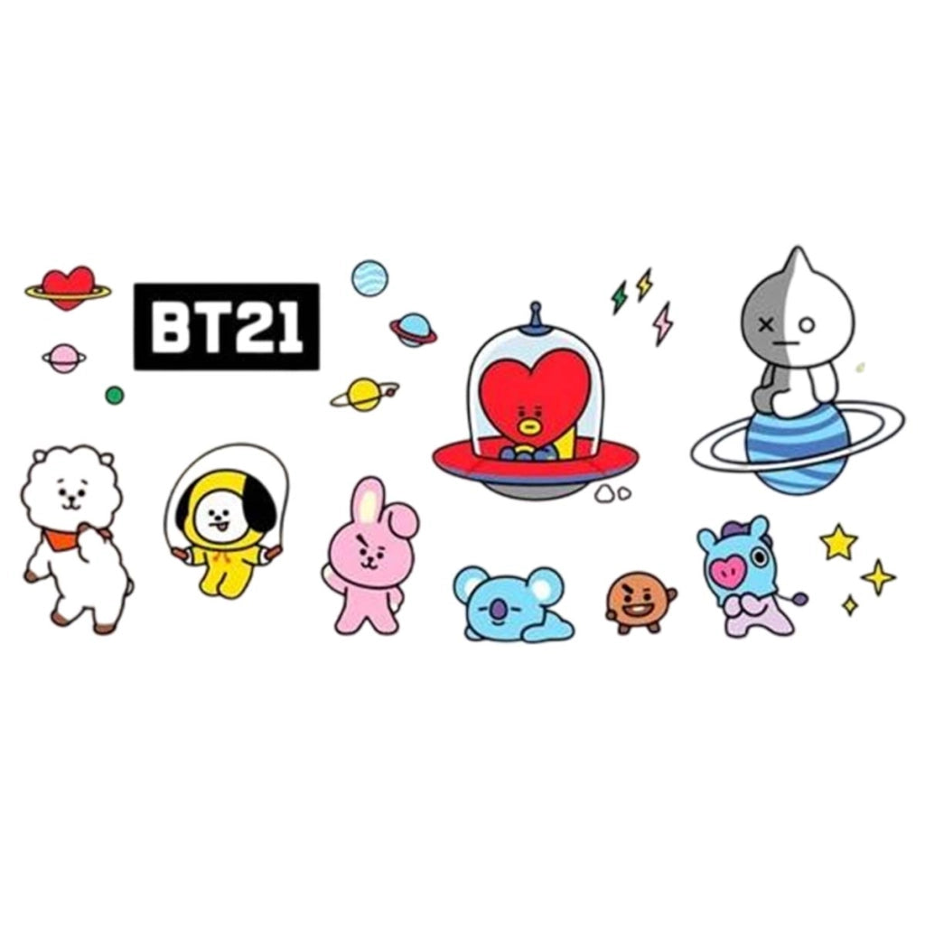 Tazza in ceramica Capacità 300 ml con tutti i personaggi Ufficiale Bianco Line Friends BT21