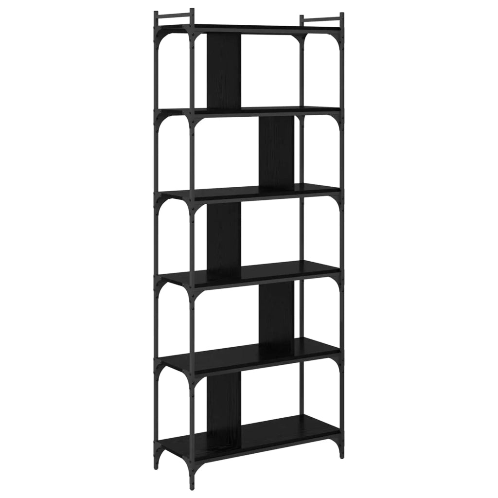 Libreria Rovere nero 76 x 32 x 192 cm Legno multistrato 882171