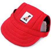 Cappello solare per cani da esterno - XL - Rosso - Cinturino regolabile - Ideale per piccoli cani