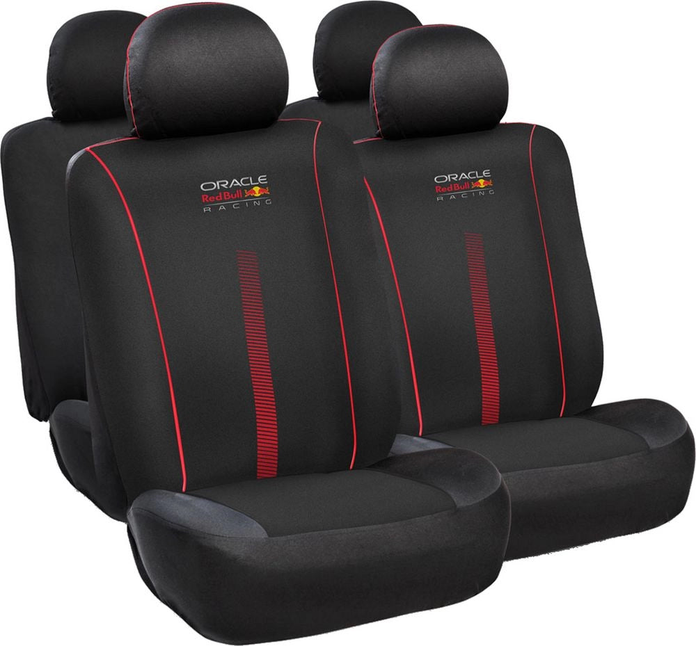 Set Coprisedile 10 Pz Powerbar Nero/Rosso