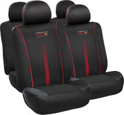 Set Coprisedile 10 Pz Powerbar Nero/Rosso