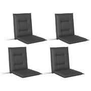 Set di 4 cuscini per sedie ¨C zephmum ¨C grigio scuro 108x50x5 cm