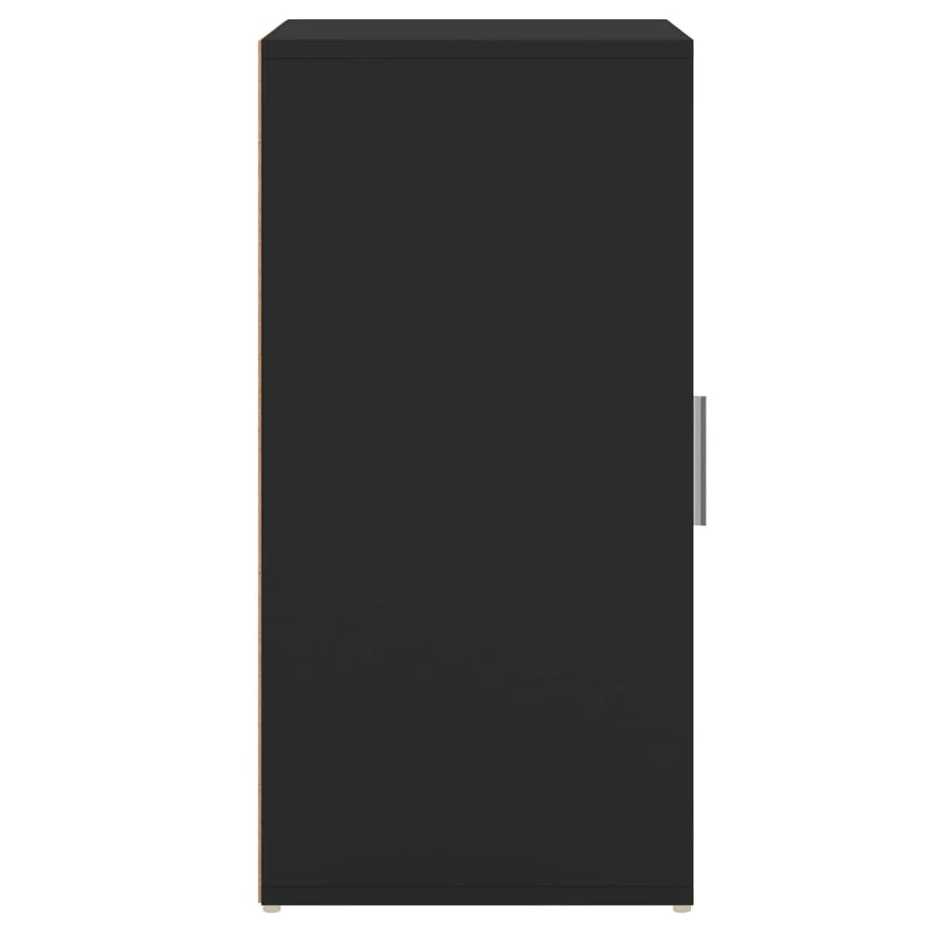 Scarpiera mobile contenitore per scarpe mobile per ingresso/corridoio/soggiorno 32 x 35 x 70 cm legno ingegnerizzato nero 02_0021966