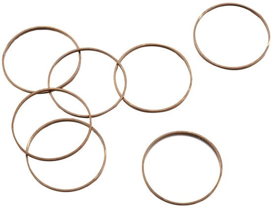 Connettore per orecchini a forma di cornice - Materiale: rame - Peso leggero - Duraturo - 25 mm - Accessori per orecchini - Gioielli
