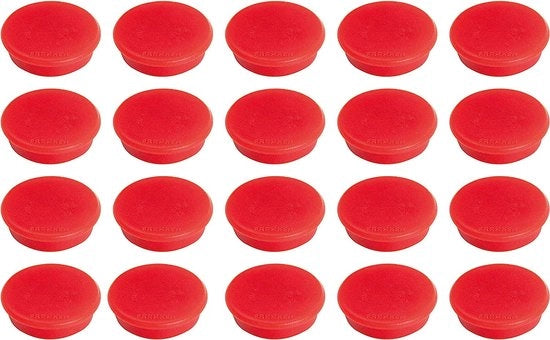 Magnetico da 24 mm, 300 g (Rosso, 10 pezzi)