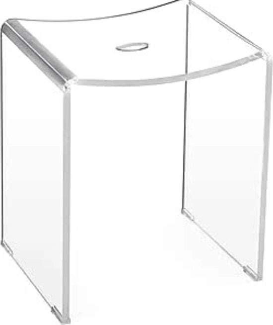 Sedile per doccia - Acril - Transparente - Antiscivolo - Sedile multifunzionale per doccia, bagno o soggiorno 

Questo sedile per doccia offre comfort e sicurezza grazie all'acril trasparente e agli antiscivolo, perfetto per l'uso in diverse aree.
