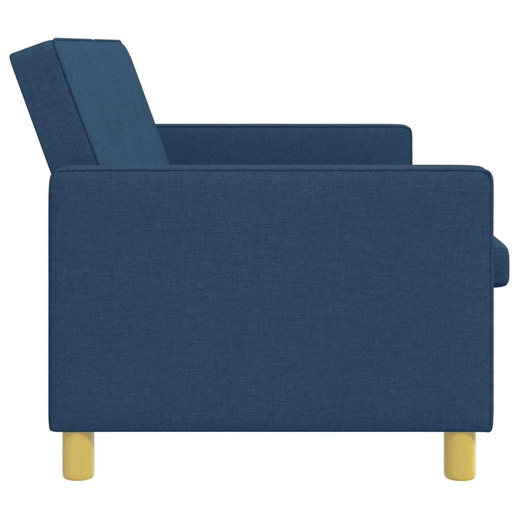 Divano Letto Estraibile Blu Tessuto 42033346