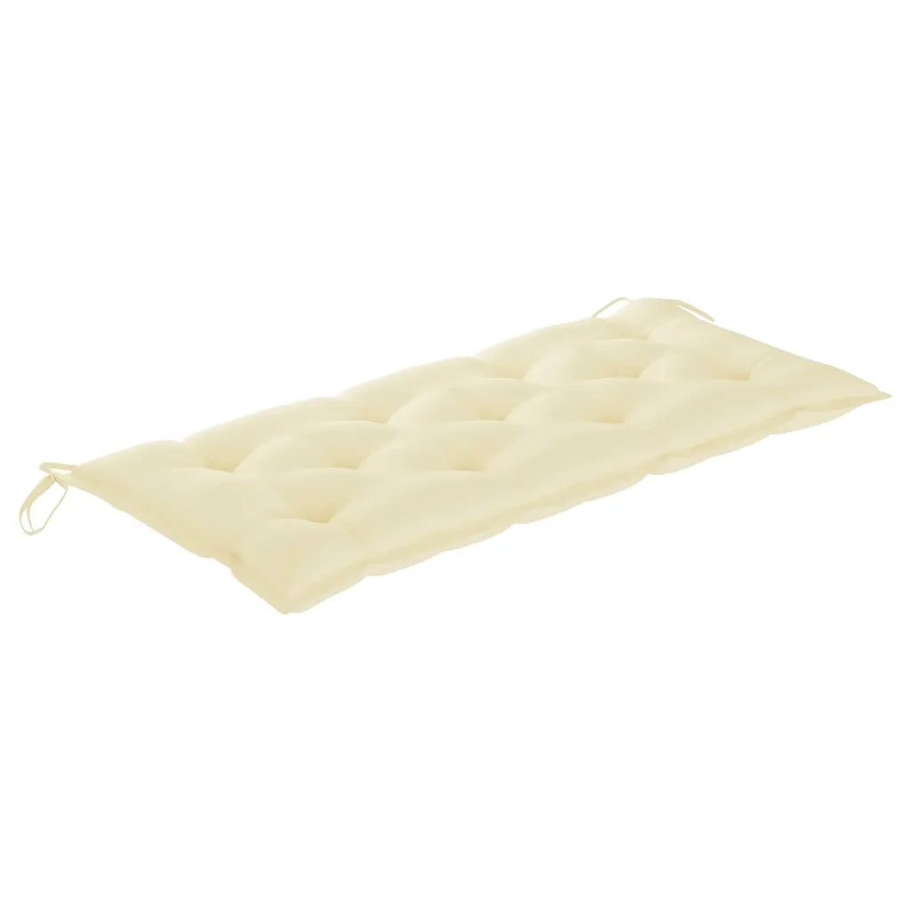 Panca da Giardino con Cuscino 120 cm in BambÃ¹