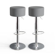 Vicco Set di 2 sgabelli da bar Grigio 33 x 92 cm 2 parti