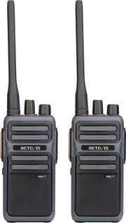 Set di Walkie-Talkie Ricaricabili - Radio a Due Vie con 4400 mAh e Allarme di Emergenza, Ideali per Sci e Attività All'Aperto