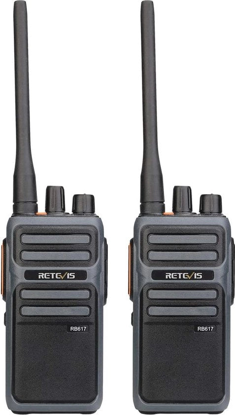 Set di Walkie-Talkie Ricaricabili - Radio a Due Vie con 4400 mAh e Allarme di Emergenza, Ideali per Sci e Attività All'Aperto