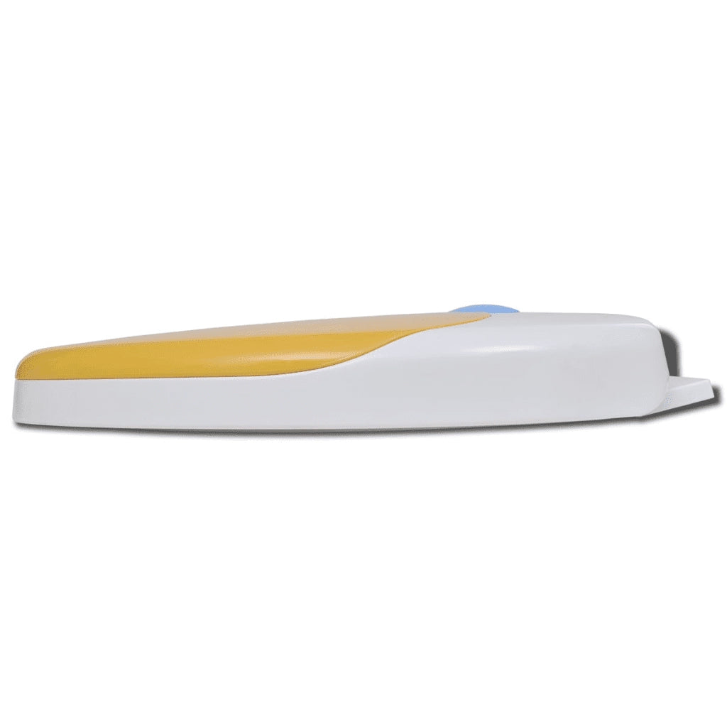 Copriwater a Chiusura Ammortizzata 2 pz Plastica Bianco e Giallo CFW8562587