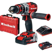 TRAPANO AVVIT PERCUS BATT TECD18/50LII EINHELL  VOLT 18X2 AH 2 XCHANGE +VALIGIA