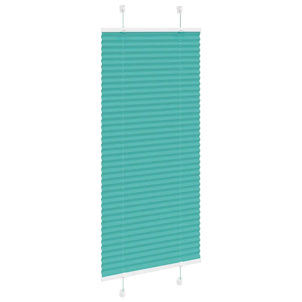 Tenda Plissettata Verde petrolio 65x150 cm Larghezza Tessuto 4015391