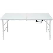 Tavolino Pieghevole Regolabile in Altezza ¨C MINIMAL ¨C Bianco, 124.97 cm, Esterno/Interno