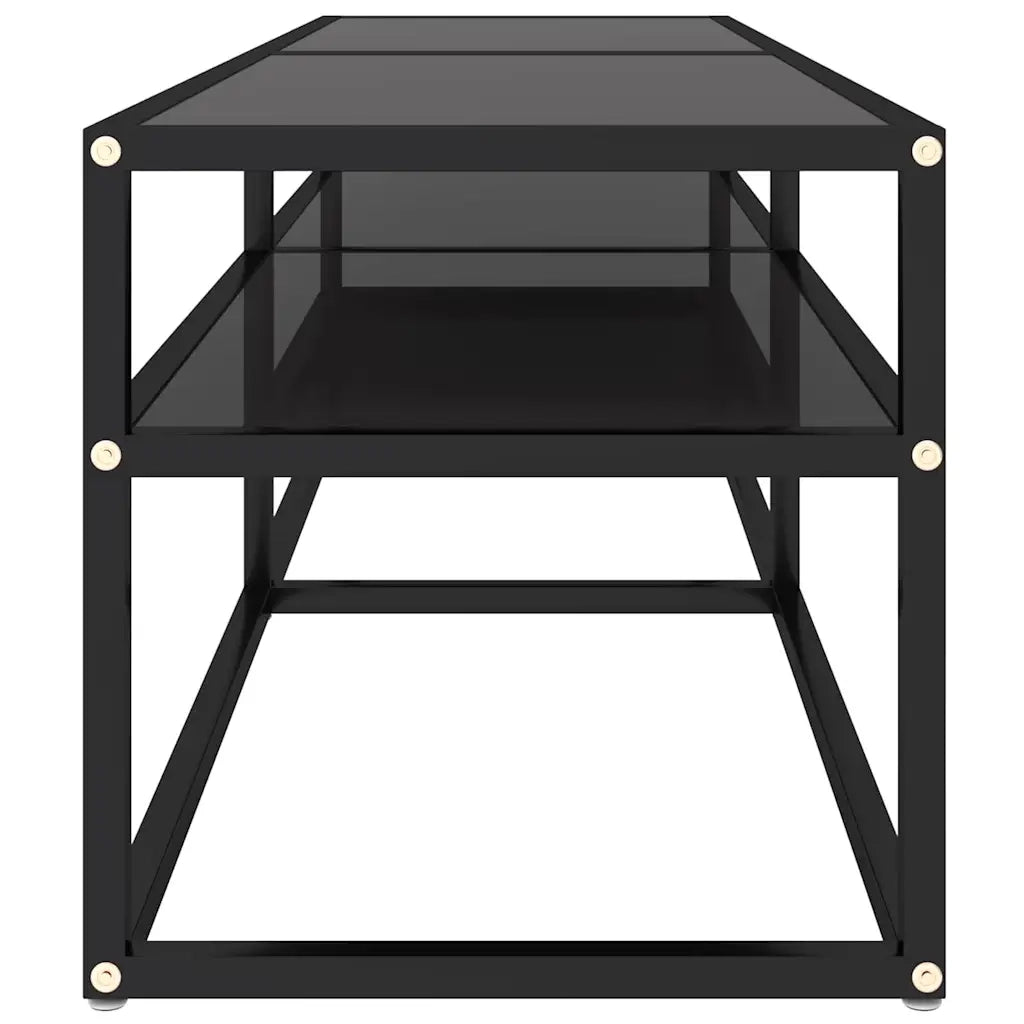 Mobile Porta TV Nero 140x40x40,5 cm in Vetro Temperato cod mxl 60571