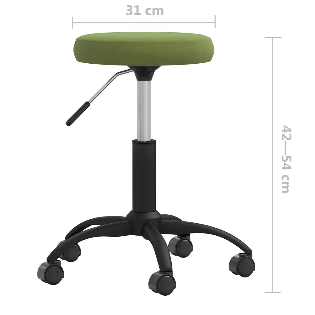 Sedia da Pranzo Verde Chiaro in Velluto 3085729