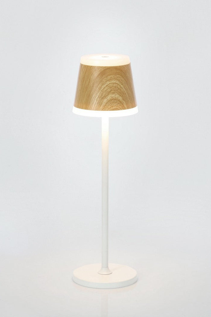 Lampada  da Tavolo Ø11x38,5 cm in Metallo Klara Bianca