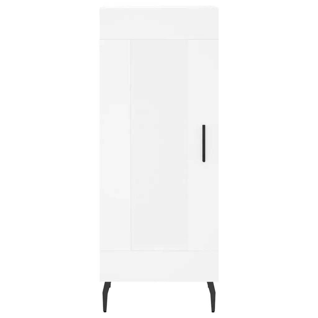 Credenza-Buffet-Armadio da cucina Bianca 34,5x34x90 cm in Legno Multistrato 384121