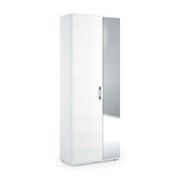 Mobile Portascarpe Eracle, Scarpiera 6 Ripiani Made in Italy, 72x37x195h cm Bianco