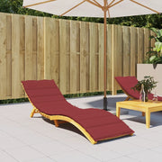 Cuscino per Lettino Rosso Vino 200x70x3 cm in Tessuto Oxford 314227