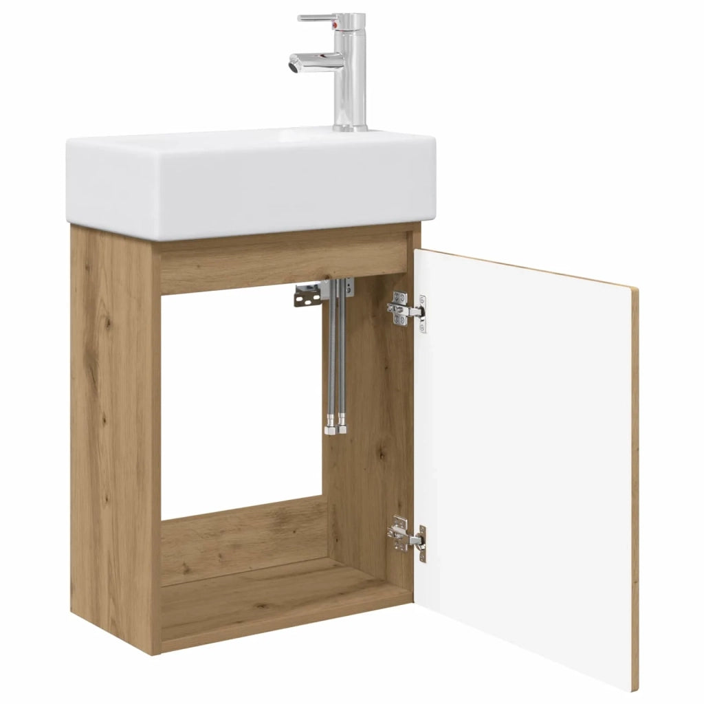 Mobile bagno con rubinetto Rovere Artigianale 889500