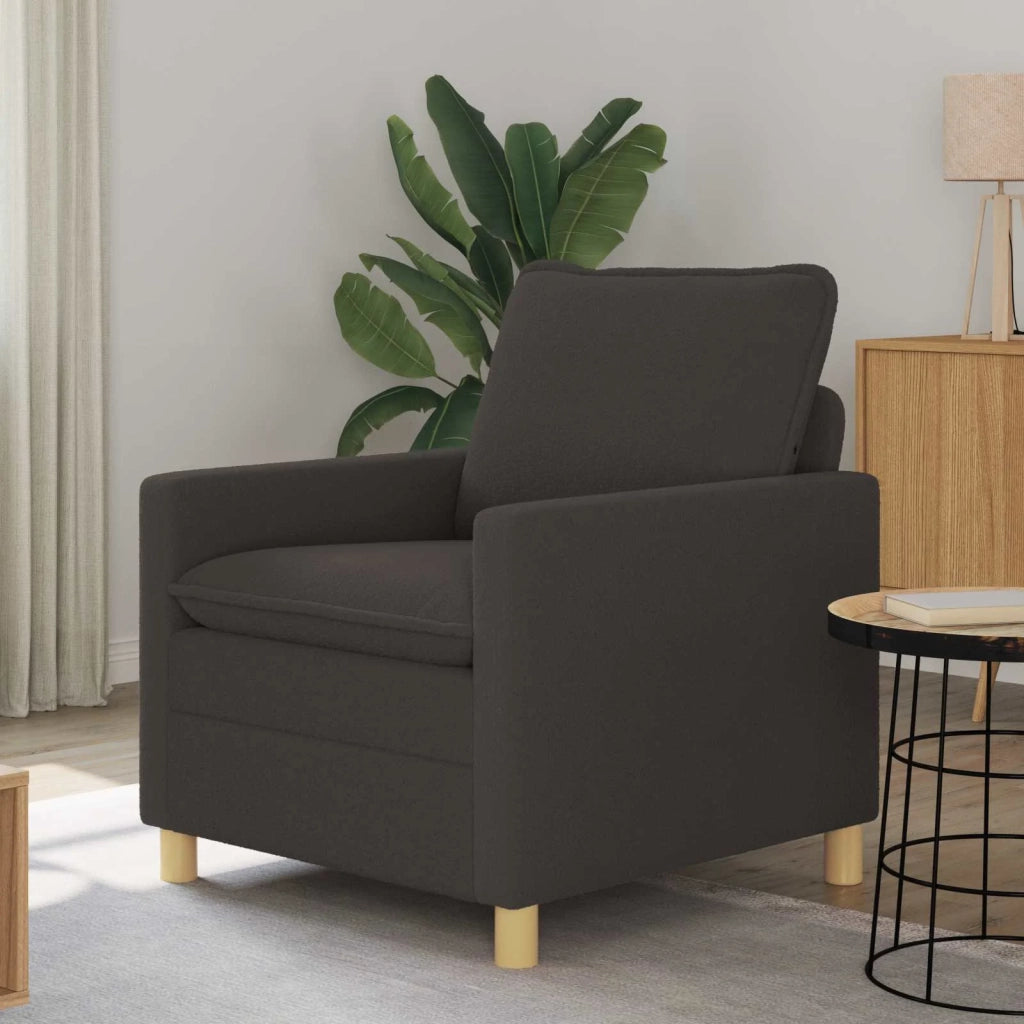 Divano Grigio Scuro 76 x 81 x 87,5 cm Tessuto