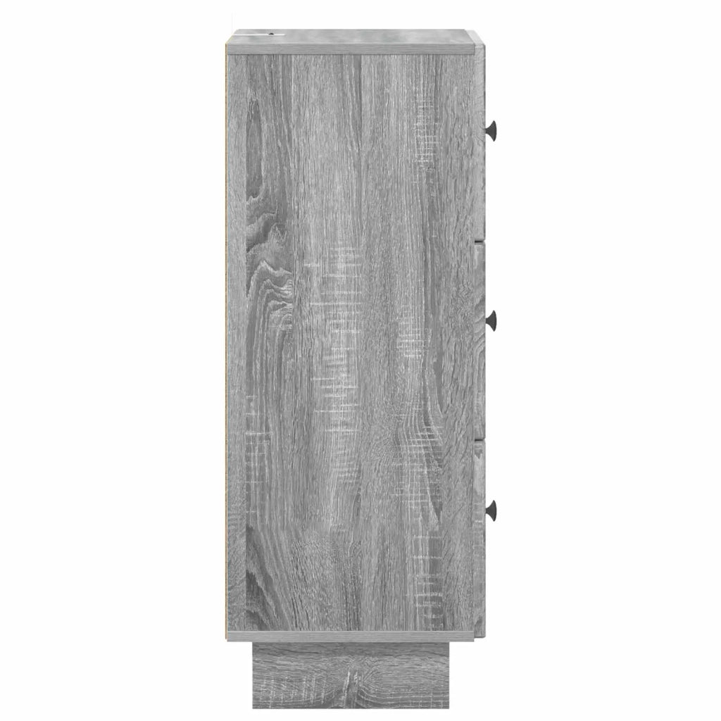 Mobile con Cassetti Grigio Sonoma 33 x 34,5 x 90 cm 893931