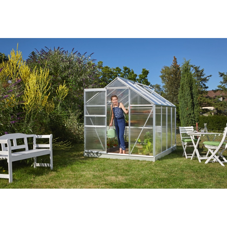 Serra Vitavia Comet 5000 in alluminio anodizzato e policarbonato alveolare 4mm,  195 x 257 H 197 cm Made in Germany