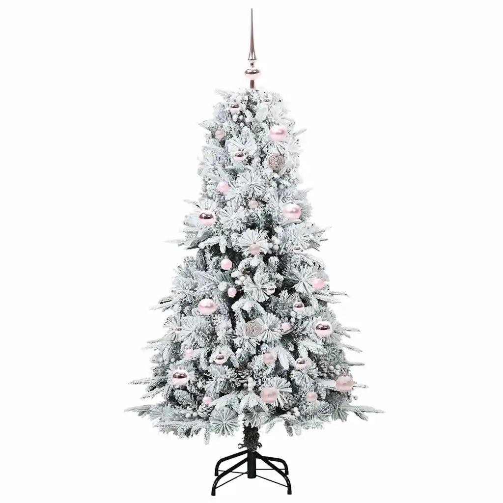 Albero di Natale Artificiale con Rami Pieghevoli Bianco 150 cm 3397473