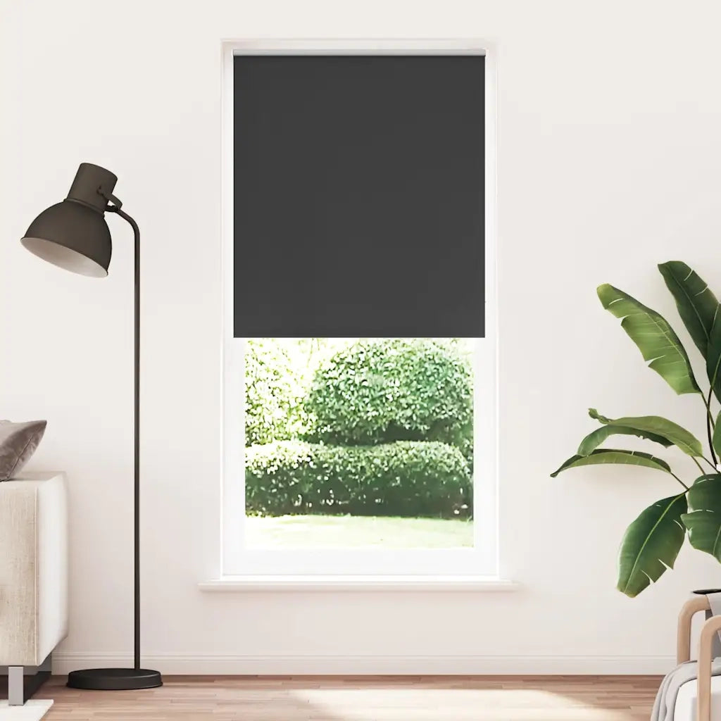 Tenda a rullo oscurante 124,4x230 cm Tessuto Larghezza 120 cm nero 240167