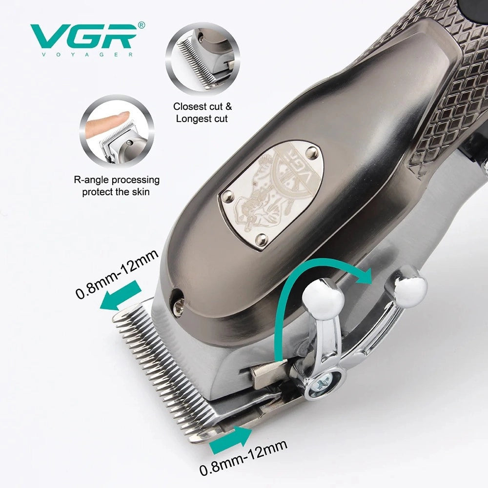 Trade Shop - Tagliacapelli Senza Fili Display Digitale Elettrico Batteria Ricaricabile V-276 -