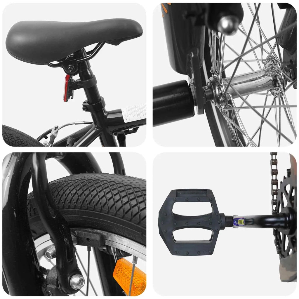 BMX 18 Pollici per bambini dai 7 ai 10 anni Nero 42009738