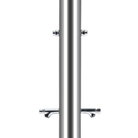 Doccia da Giardino Quadrupla 4 Temporizzatori e 2 Lavapiedi ATI Docce MUL-4P Inox Anodizzato