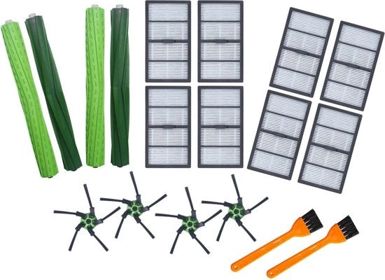 Set di Manutenzione XXL adatto per i Robot Aspiratori Roomba S9/S9+ - Filtro HEPA - Setole - Setole di Sostituzione - 18 pezzi