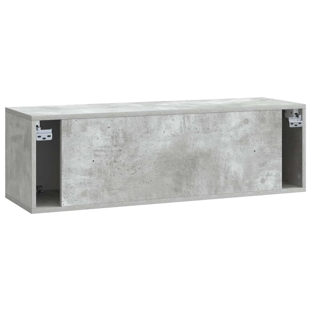 Mobile Porta TV da Muro 98 x 31 x 30 cm Grigio Cemento