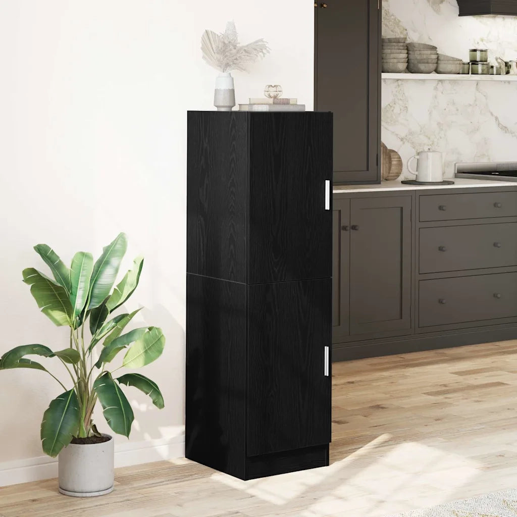 Mobile da Cucina Nero 38x41,5x131,5 cm Legno Multistrato 860113
