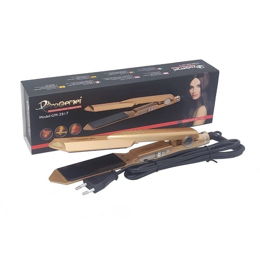 Trade Shop - Piastra Per Capelli In Ceramica Con Temperatura Regolabile Lisciante Gm-2817 -