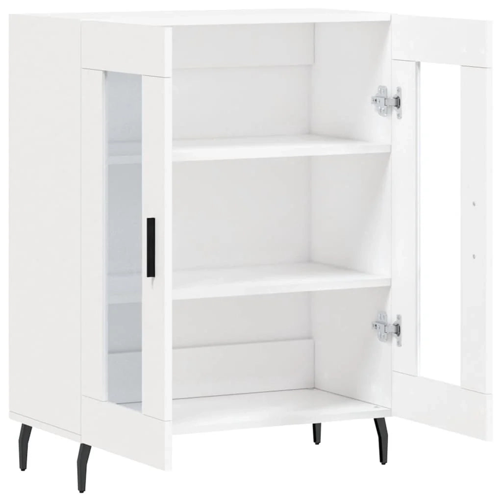 Buffet credenza cassettiera mobiletto mobile contenitore organizer per cucina soggiorno salotto 69,5 x 34 x 90 cm legno ingegnerizzato bianco 02_0030446